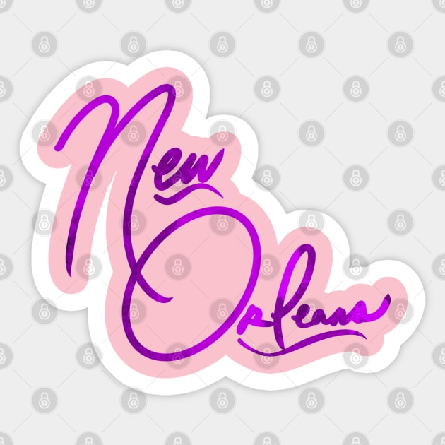 New Orleans Sticker by Stephanie Kennedy 